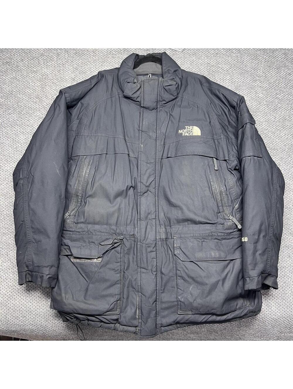 Vintage The North Face Xxl Black Mens Goosedown 550 Fill Parka Rare Jacket